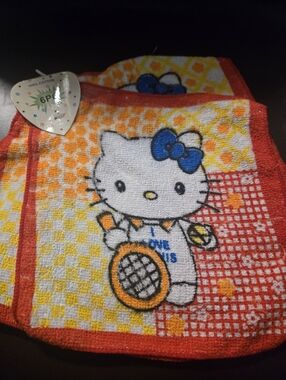 Hello Kitty 100% Cotton Mini Hand Towels Set of 4 Washcloths